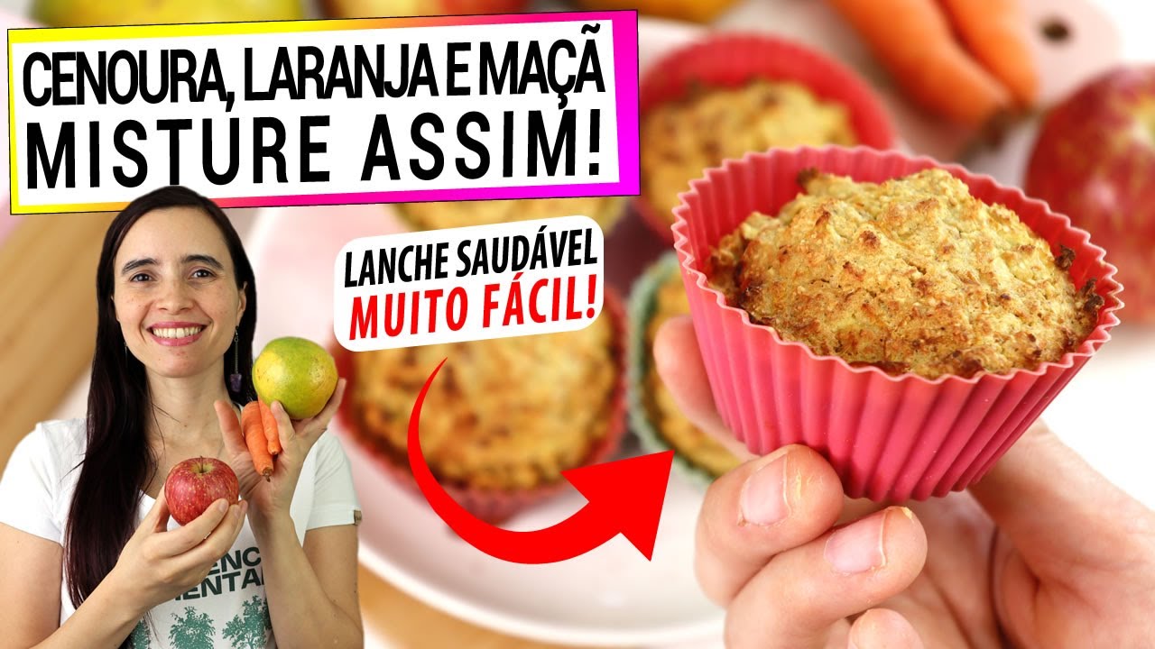 Cenoura, Maçã e Laranja: Misture Assim para um Lanche Saudável e Sem Açúcar! 